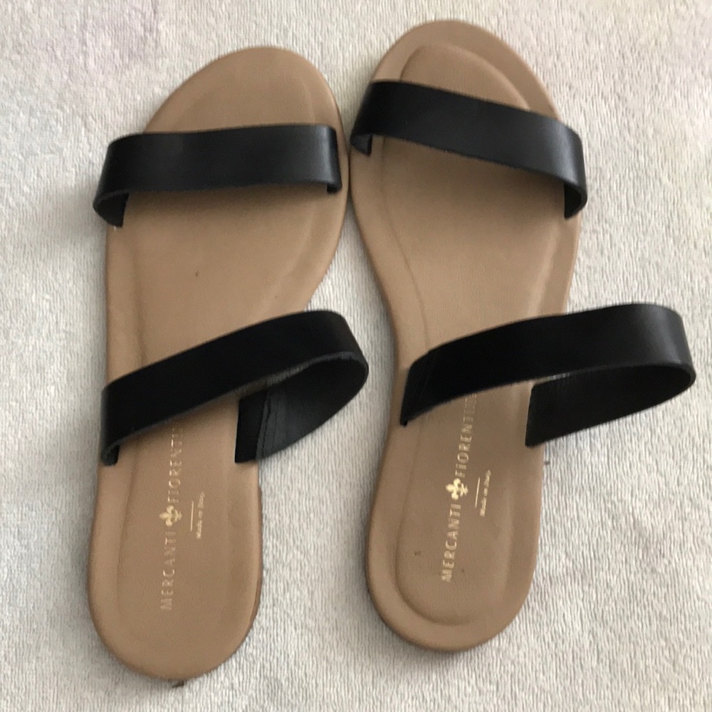 Black strappy sandals